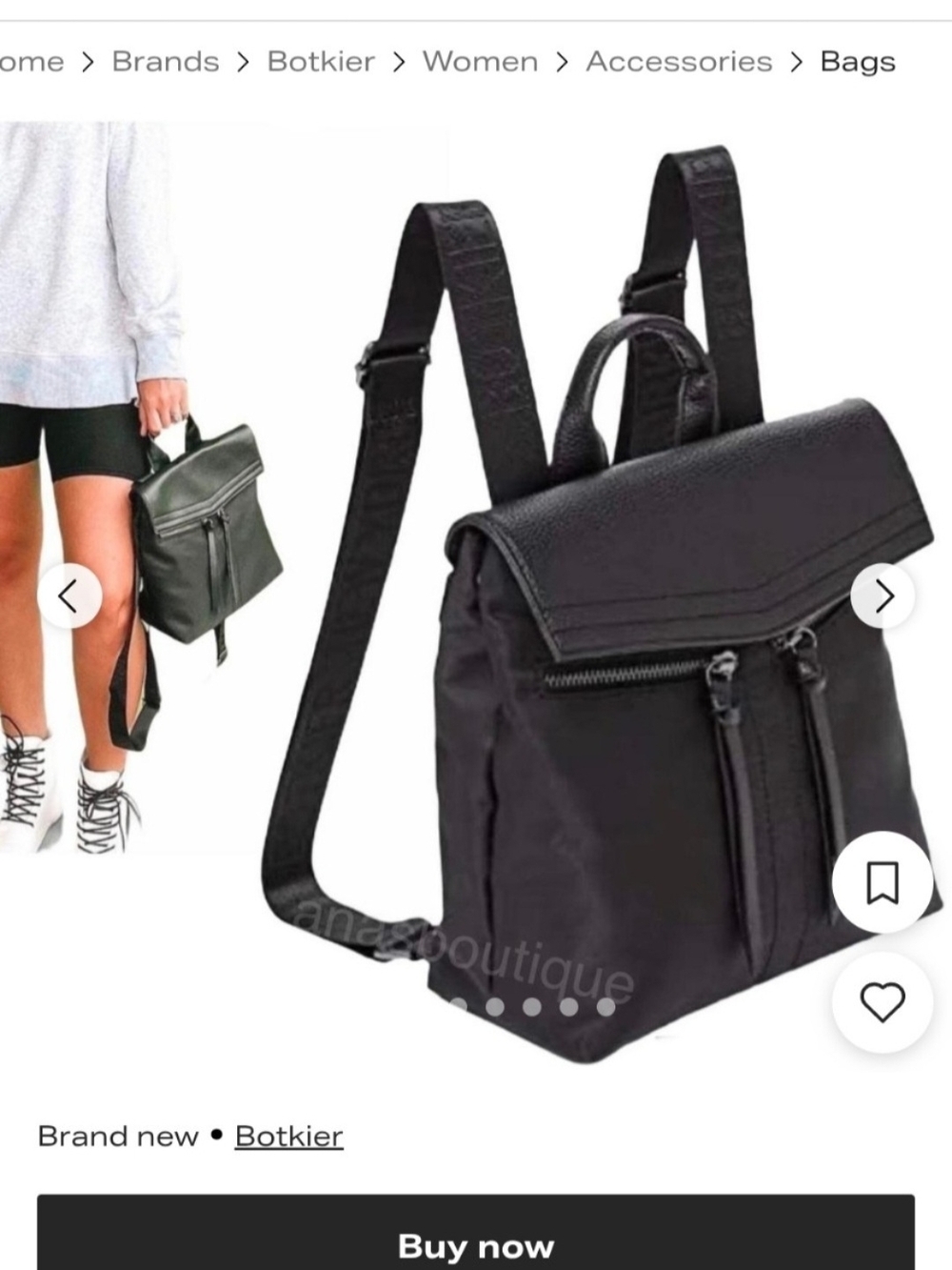 Black Botkier NY Mini Backpack - Picture 3 of 7